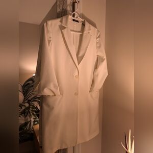 Theory Cream Oversized Blazer